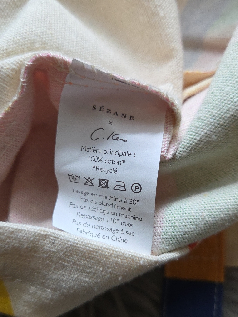 Nwot! Sezane X G.Kero Colorful Tote Bag - Picture 8 of 8